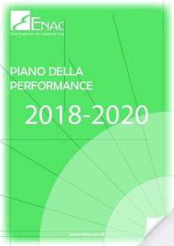 2018-2020 PIANO DELLA PERFORMANCE - Portale della Performance