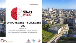 29 NOVEMBRE - 4 DICEMBRE - 2021 Promosso da: Associazione Genova Smart City e Comune di Genova Con il supporto tecnico organizzativo di: ...