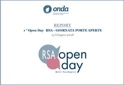 REPORT 1 Open Day RSA - GIORNATA PORTE APERTE 15 Giugno 2018 - Bollini Rosa