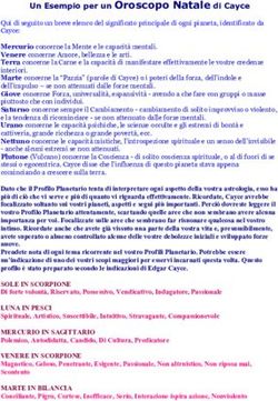 Un Esempio per un Oroscopo Natale di Cayce
