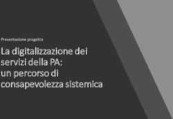 La digitalizzazione dei servizi della PA: un percorso di consapevolezza sistemica - Presentazione progetto - Suap F.V.G.