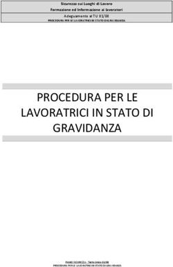 PROCEDURA PER LE LAVORATRICI IN STATO DI GRAVIDANZA