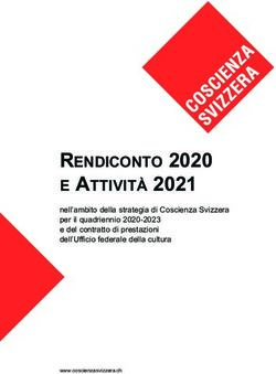 RENDICONTO 2020 E ATTIVIT&Agrave; 2021 - nell'ambito della strategia di Coscienza Svizzera per il quadriennio 2020-2023 e del contratto di prestazioni ...