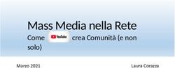 Mass Media nella Rete - Come crea Comunità (e non solo) Marzo 2021 - Portale IRC