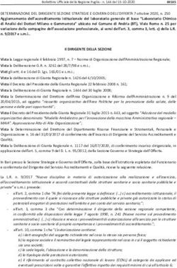 Il DIRIGENTE DELLA SEZIONE - burp