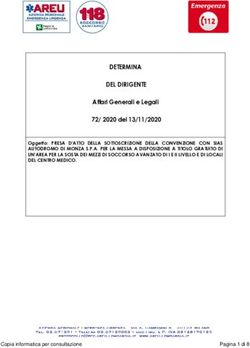 DETERMINA DEL DIRIGENTE - Affari Generali e Legali 72/ 2020 del 13/11/2020