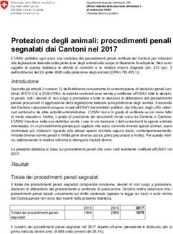 Protezione degli animali: procedimenti penali segnalati dai Cantoni nel 2017