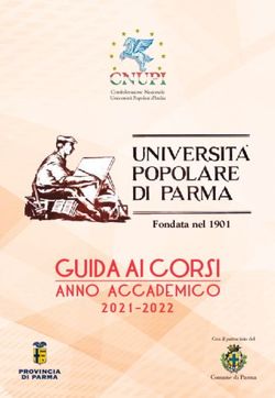 GUIDA AI CORSI ANNO ACCADEMICO - 2021-2022 Fondata nel 1901 - Universit&agrave; Popolare di Parma