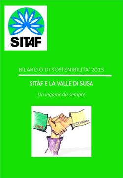 BILANCIO DI SOSTENIBILITA' 2015 SITAF E LA VALLE DI SUSA - Un legame da sempre