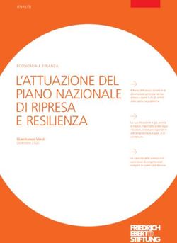 L'ATTUAZIONE DEL PIANO NAZIONALE DI RIPRESA E RESILIENZA