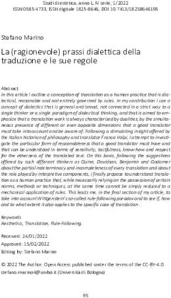 La (ragionevole) prassi dialettica della traduzione e le sue regole