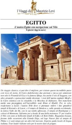 EGITTO - I Viaggi di Maurizio Levi