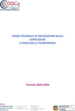 PIANO TRIENNALE DI PREVENZIONE DELLA CORRUZIONE E PIANO DELLA TRASPARENZA - Triennio 2022-2024 - LazioDisco