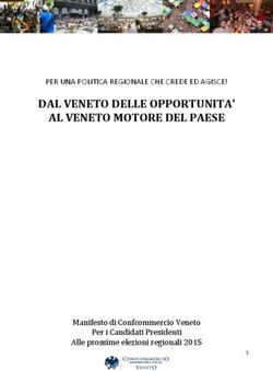 DAL VENETO DELLE OPPORTUNITA' AL VENETO MOTORE DEL PAESE - PER UNA POLITICA REGIONALE CHE CREDE ED AGISCE!