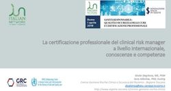 La certificazione professionale del clinical risk manager a livello internazionale, conoscenze e competenze