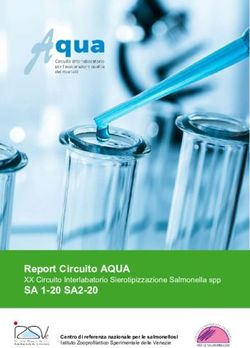 Report Circuito AQUA SA 1-20 SA2-20 - XX Circuito Interlabatorio Sierotipizzazione Salmonella spp - IZSVe