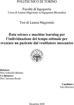 Data science e machine learning per - POLITECNICO DI TORINO - Webthesis