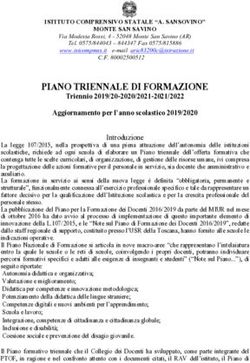 PIANO TRIENNALE DI FORMAZIONE - Triennio 2019/20-2020/2021-2021/2022 Aggiornamento per l'anno scolastico 2019/2020 - Istituto Comprensivo ...