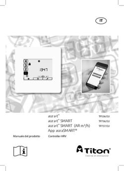 IT - aura-t aura-t SMART aura-t SMART (AR m /h) App auraSMART Controller HRV - Titon