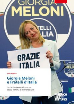 Giorgia Meloni e Fratelli d'Italia - Un partito personalizzato tra destra estrema e destra radicale