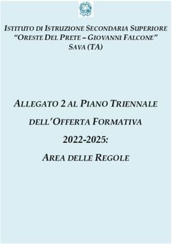 ALLEGATO 2 AL PIANO TRIENNALE - 2022-2025: DELL'OFFERTA FORMATIVA AREA DELLE REGOLE - Falcone