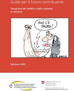 Guida per il futuro contribuente - Tassazione del reddito e della sostanza in Svizzera - Edizione 2022 - Tassazione del reddito e ...