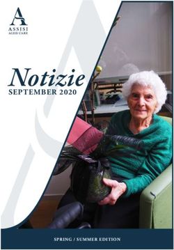 Notizie SEPTEMBER 2020 - SPRING / SUMMER EDITION - Assisi Centre