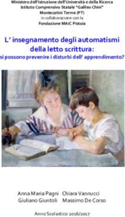L' insegnamento degli automatismi della letto scrittura
