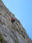 ALPI APUANE - La Valle degli ALBERGHI - Via " Aruspice " - Sulla parete sud-est del Pizzone degli Alberghi (1400m.slm)