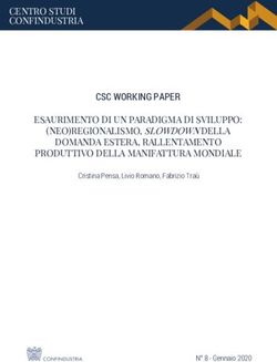 CSC WORKING PAPER CENTRO STUDI CONFINDUSTRIA