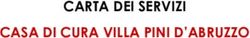 CARTA DEI SERVIZI CASA DI CURA VILLA PINI D'ABRUZZO