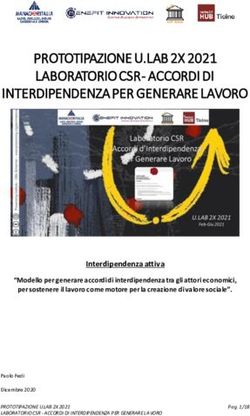 PROTOTIPAZIONE U.LAB 2X 2021 LABORATORIO CSR - ACCORDI DI INTERDIPENDENZA PER GENERARE LAVORO - accordi di ...