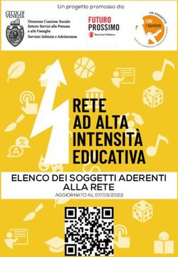 ELENCO DEI SOGGETTI ADERENTI ALLA RETE - Un progetto promosso da: AGGIORNATO AL 07/03/2022