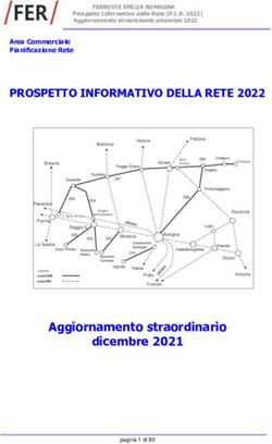 PROSPETTO INFORMATIVO DELLA RETE 2022 - Aggiornamento straordinario dicembre 2021 - Ferrovie Emilia ...