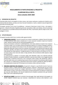 REGOLAMENTO DI PARTECIPAZIONE AL PROGETTO GUARDIANI DELLA COSTA