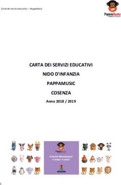 CARTA DEI SERVIZI EDUCATIVI NIDO D'INFANZIA PAPPAMUSIC COSENZA - Anno 2018 / 2019