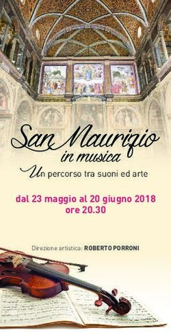 San Maurizio Un percorso tra suoni ed arte dal 23 maggio al 20 giugno 2018 - in musica - Roberto Porroni
