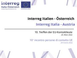 Interreg Italien - Österreich Interreg Italia - Austria - Treffen der EU-Kontaktleute - Österreich