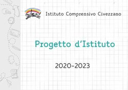 Progetto d'Istituto 2020-2023 - Istituto Comprensivo Civezzano - IC Civezzano