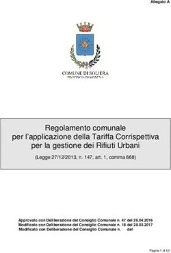 Regolamento comunale per l'applicazione della Tariffa Corrispettiva per la gestione dei Rifiuti Urbani