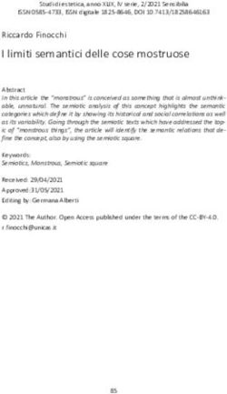 I limiti semantici delle cose mostruose - Riccardo Finocchi - Mimesis Journals