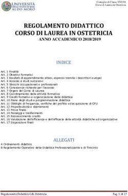REGOLAMENTO DIDATTICO CORSO DI LAUREA IN OSTETRICIA - Uniba