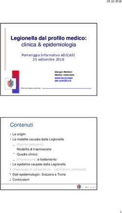 Legionella dal profilo medico: clinica & epidemiologia