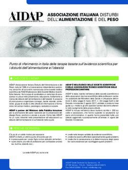 ASSOCIAZIONE ITALIANA DISTURBI DELL'ALIMENTAZIONE E DEL PESO - AIDAP