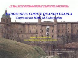 ENDOSCOPIA COME E QUANDO USARLA - LE MALATTIE INFIAMMATORIE CRONICHE INTESTINALI Confronto tra MMG ed Endoscopista - Paolo Sossai