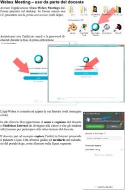 Webex Meeting - uso da parte del docente - Falcone