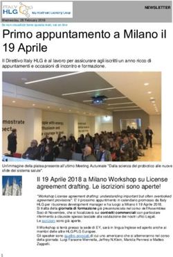 Primo appuntamento a Milano il 19 Aprile - Italy HLG