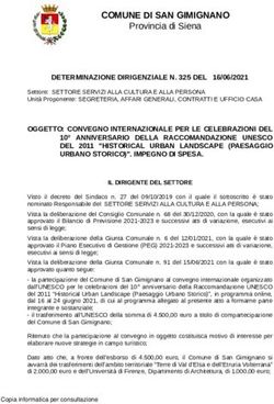 COMUNE DI SAN GIMIGNANO - Provincia di Siena DETERMINAZIONE DIRIGENZIALE N. 325 DEL 16/06/2021 - Deliberazioni