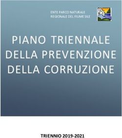 PIANO TRIENNALE DELLA PREVENZIONE DELLA CORRUZIONE - TRIENNIO 2019-2021 - Ente Parco SILE