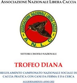 TROFEO DIANA - ASSOCIAZIONE NAZIONALE LIBERA CACCIA - REGOLAMENTO CAMPIONATO NAZIONALE SOCIALE DI